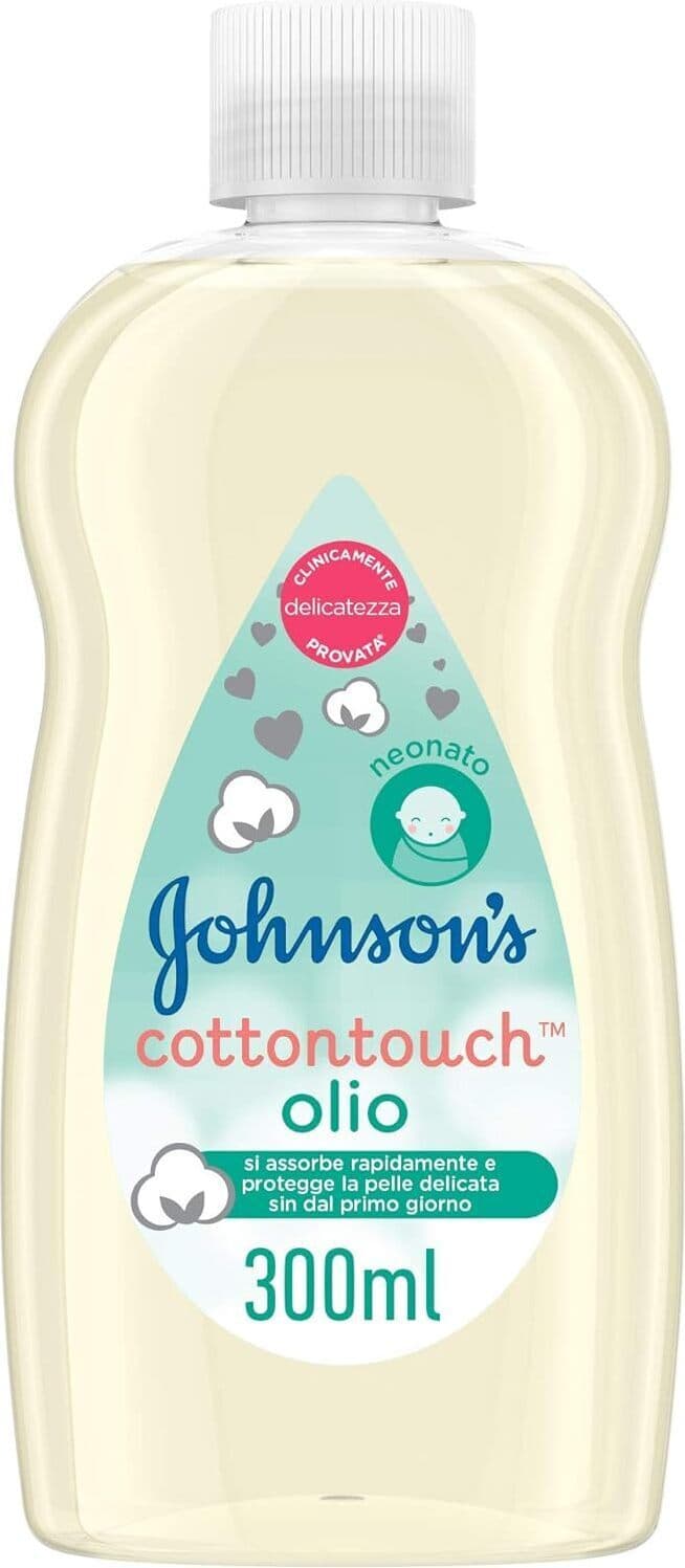 Olio Idratante J&J Cottontouch 300ml - Formulato per Neonati