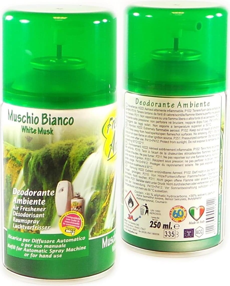 Deodorante per Ambiente al Profumo di Muschio, 250ml - Fresco e Naturale