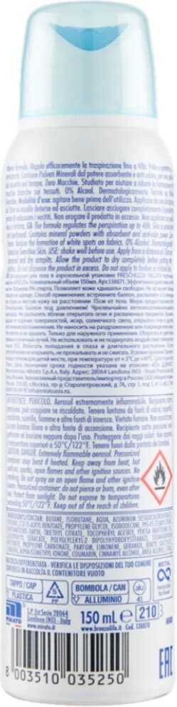 Deodorante Spray Breeze Freschezza Talcata 150ml - Protezione Duratura e Delicata Aroma Talc