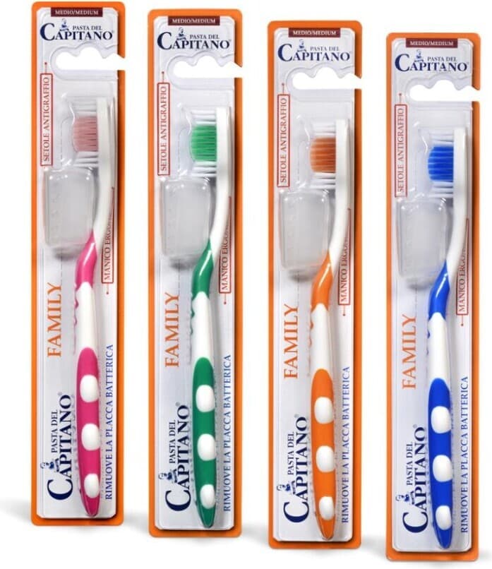 SPAZZOLINI CAPITANO FAMILY MEDIO COPRISETOLA X 5 Pezzi