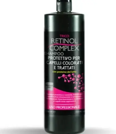 Shampoo al Retinolo per Capelli Colorati e Trattati - Confezione da 800 ml - Pacco da 12 Pezzi