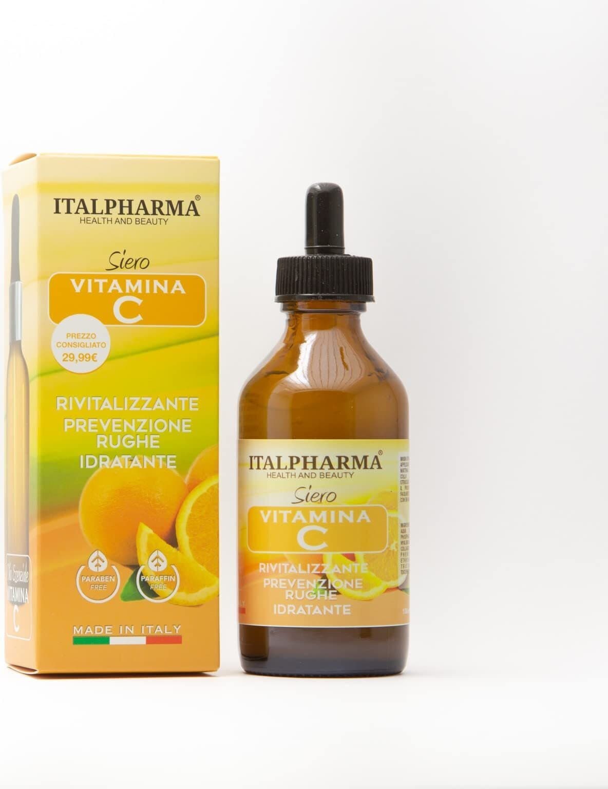 Italpharma Siero Vitamina C Rivitalizzante Prevenzione Rughe Idratante 100 ml X 6 Pezzi