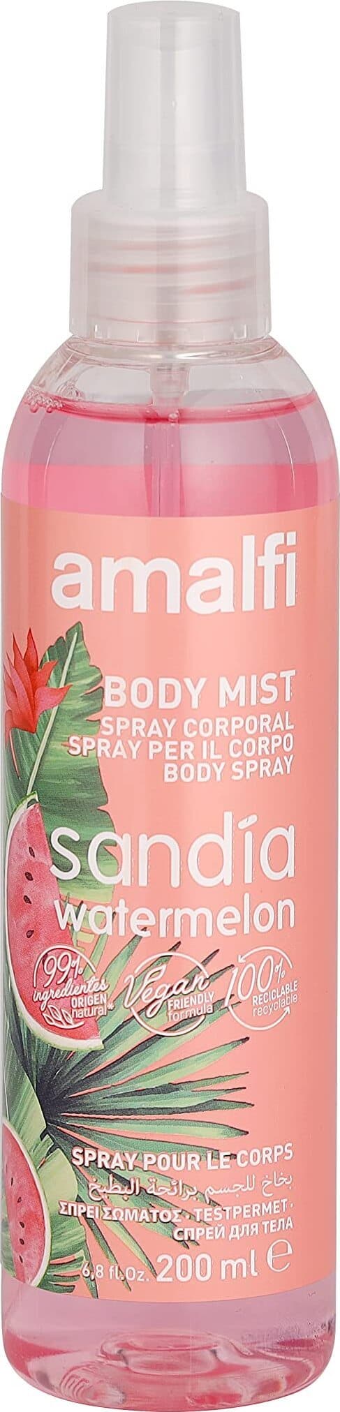 Amalfi Body Mist per il Corpo al Cocomero, 190 ml X 6 Pezzi