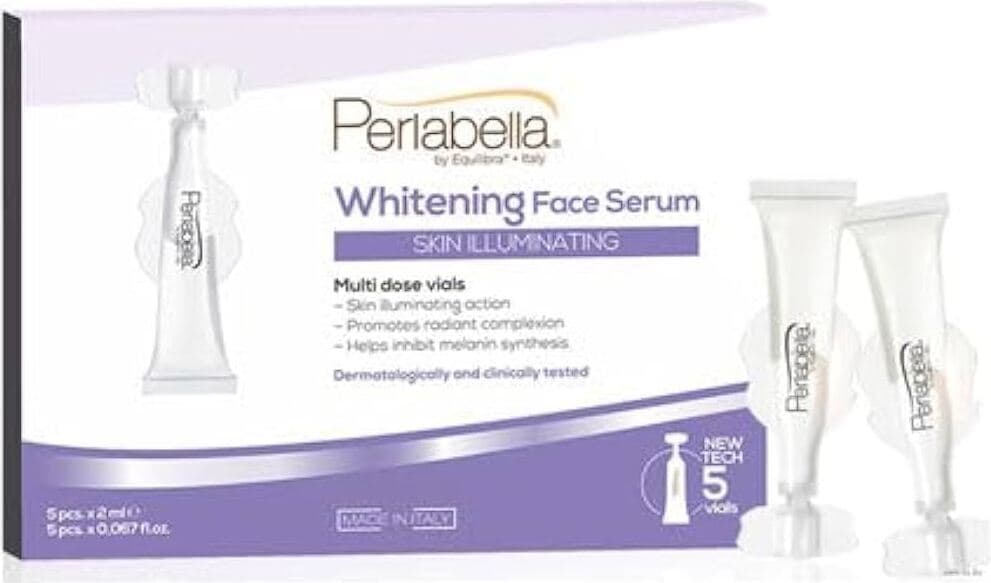 Siero Viso Sbiancante e Illuminante Perlabella by Equilibria - Trattamento Intensivo per una Pelle Radiosa e Uniforme
