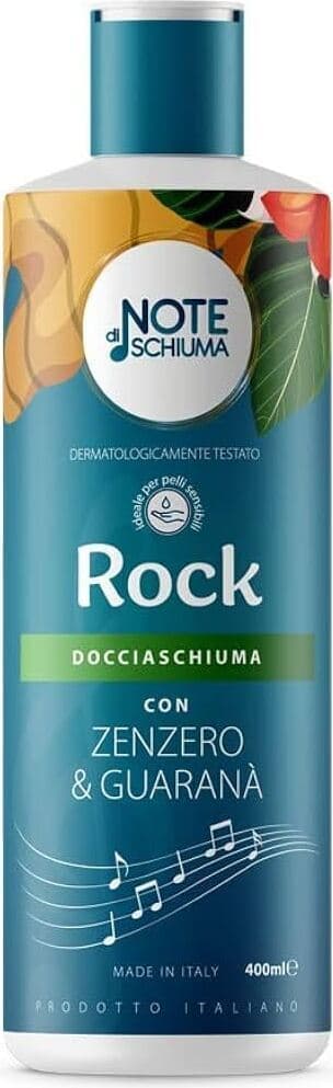Docciaschiuma Note di Schiuma di FTG Parapharma - Profumo Musicale con Zenzero e Guarana, Made in Italy - Pack da 3 Pezzi, 1200ml (Fragranza Rock)