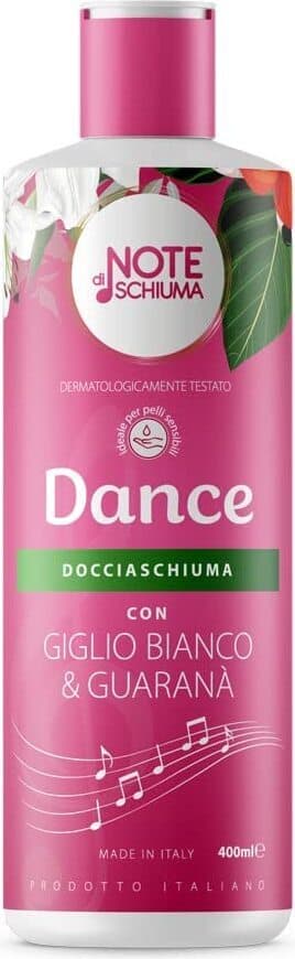 Docciaschiuma Profumato Note di Schiuma di FTG Parapharma - Trio Set 3 Pezzi, Fragranza Musicale Dance con Giglio Bianco & Guaranà, Prodotto Italiano, 1200 ml
