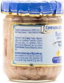 Compagnia della pesca tradizionale, Filetti di tonno in olio extravergine di oliva bio, 200g