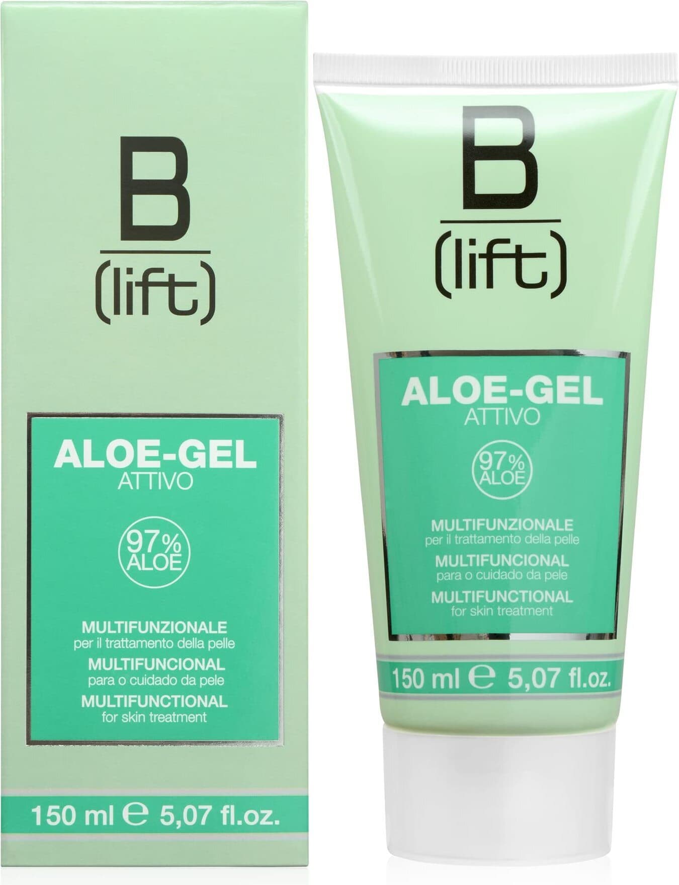 Blift, Aloe Gel Attivo, Multifunzionale,con 97% Aloe Vera,Pelli Sensibili,Made in Italy,150 ml