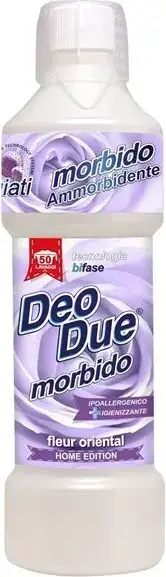 Ammorbidente Deo Due Morbido Fleur Oriental da 1 Litro, Confezione da 6, Profumazione Lunga Durata