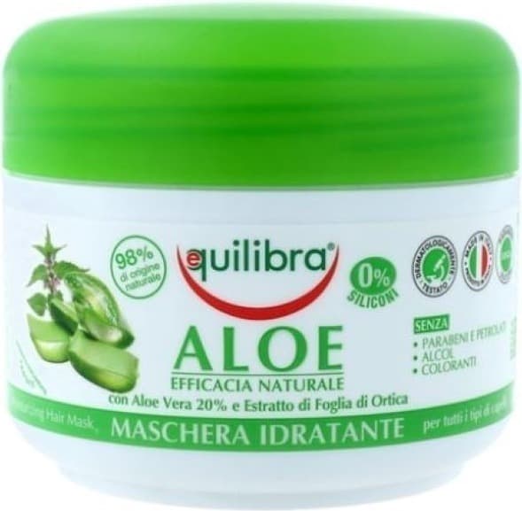 Maschera Idratante all'Aloe Vera Equilibra - Trattamento Viso Intensivo