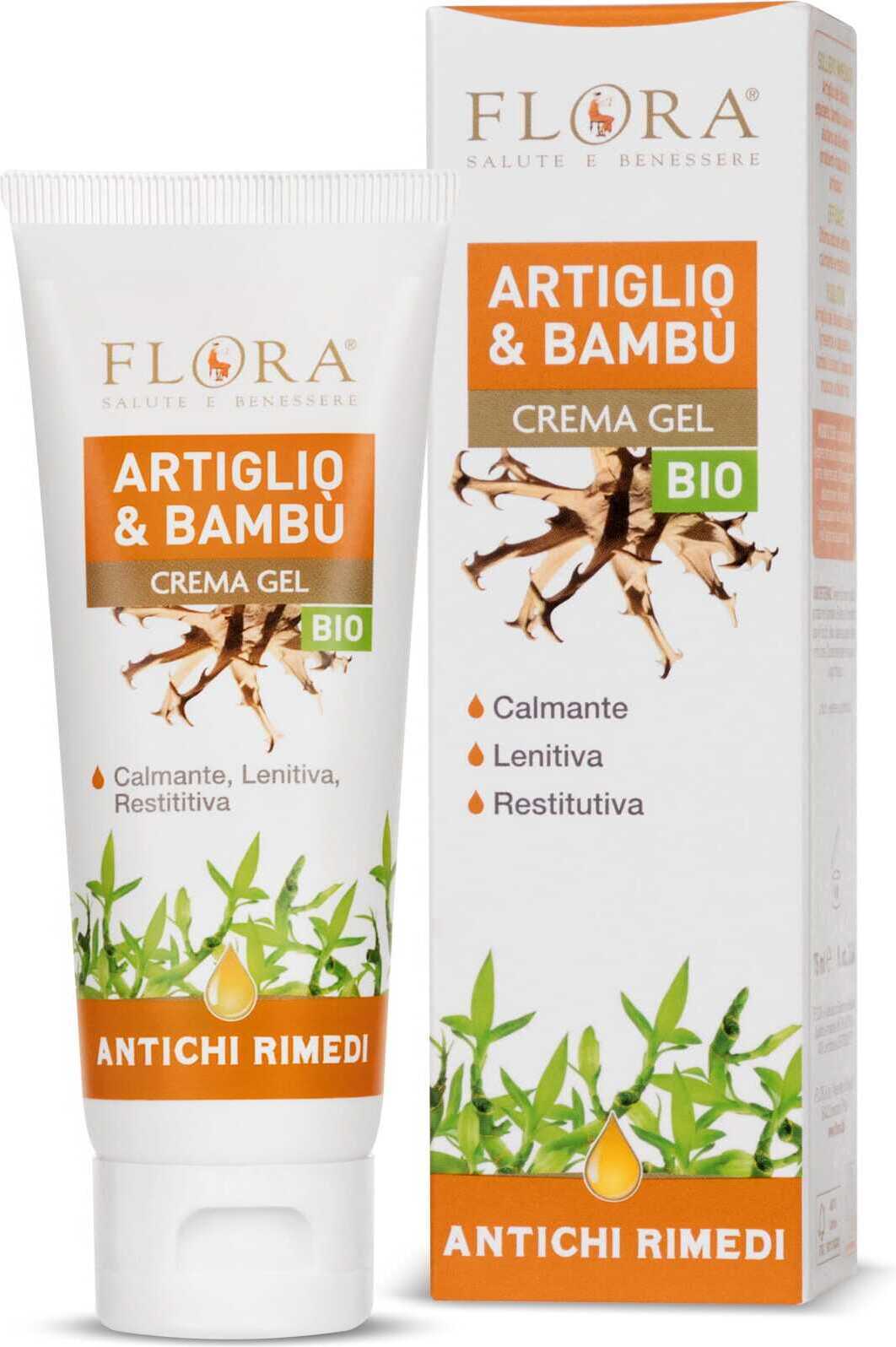 Crema Gel Antinfiammatoria FLORA Antichi Rimedi Artiglio del Diavolo & Bambù, 75 ml BIO-COSMOS - Trattamento Naturale per Dolori Articolari e Muscolari con Estratti Vegetali e Oli Essenziali