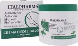 Crema Piedi e Talloni Mentolo ITALPHARMA IP87 - Antibatterica e Antiodore, Cura Intensiva per la Pelle