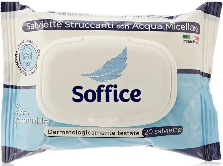 Salviette Struccanti FAZZ con Acqua Micellare, Aloe e Camomilla, Pop-Up, Confezione da 20 Pezzi - Ideali per la Pulizia del Viso