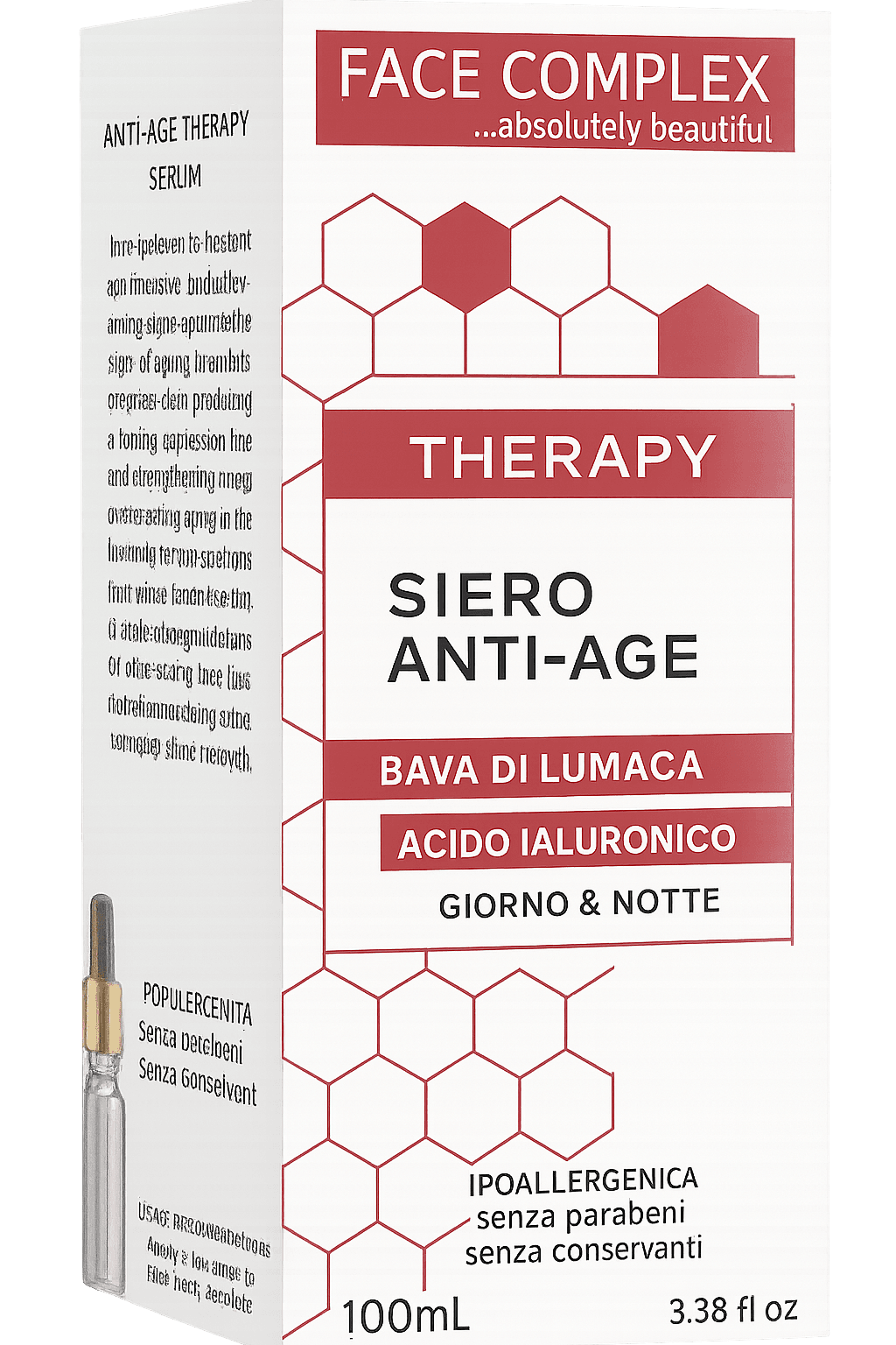 FACE COMPLEX SIERO THERAPY ANTI-AGE 100ML bava di lumaca giorno e notte