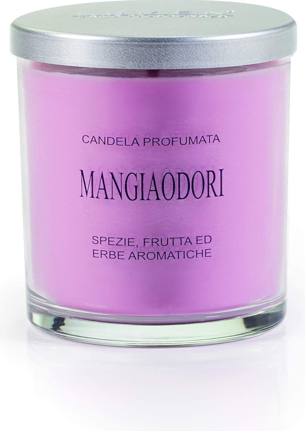 Candela Vegetale Mangiaodori Con Coperchio Alluminio - 150 Ml X 6 Pezzi