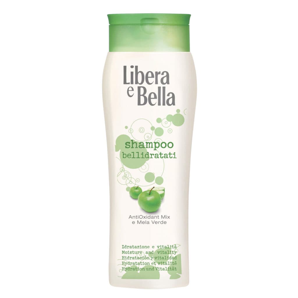 Shampoo e Balsamo Oyster Libera e Bella, Idratanti con Mix Antiossidante e Estratto di Mela Verde, 300 ml - Confezione da 12 Pezzi
