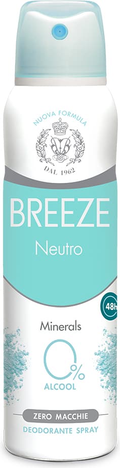 Breeze Deodorante Spray Neutro 150ml X 12 Pezzi