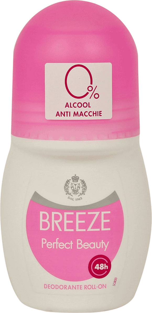 Breeze Deodorante Roll-On Perfect Beauty, 50ml X 6 Pezzi