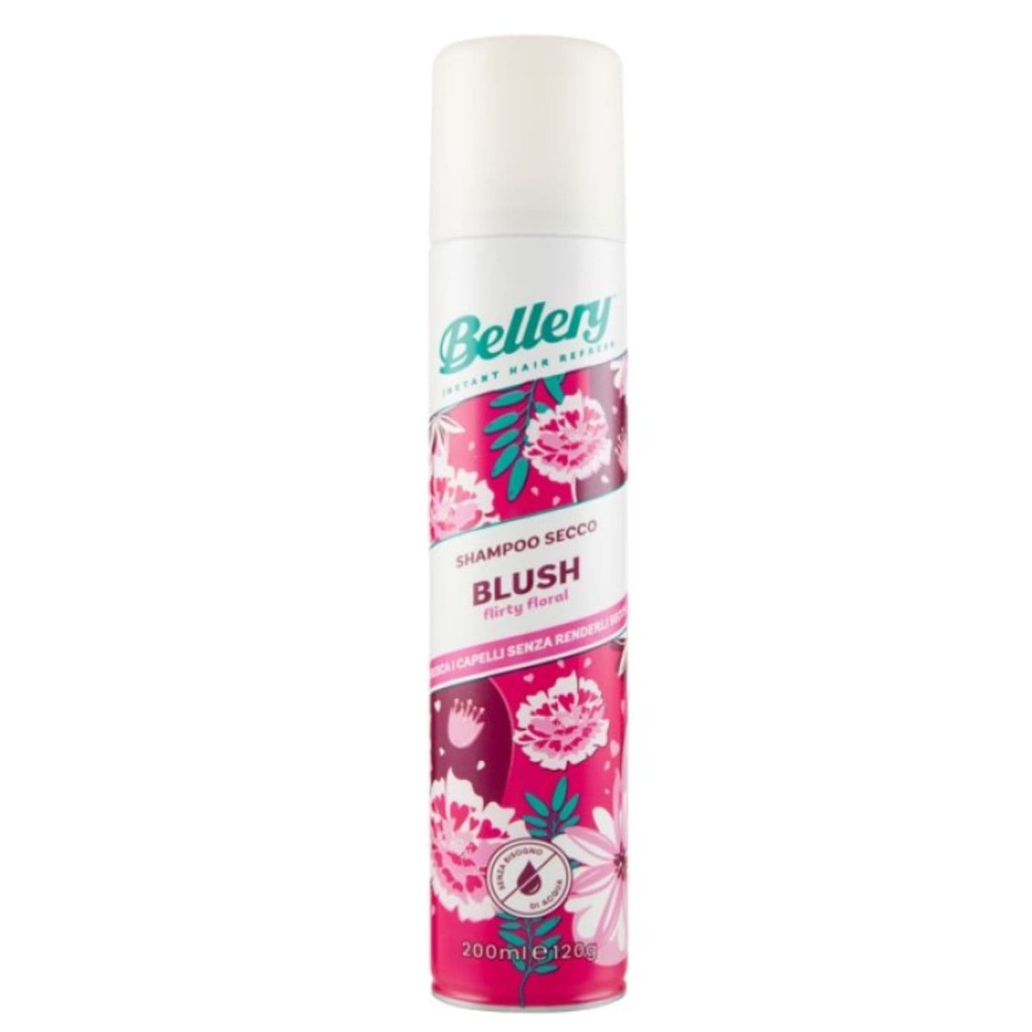 Bellery Shampoo Secco Blush, Idratante e Volumizzante - 200ml Confezione Doppia (2 x 200ml)