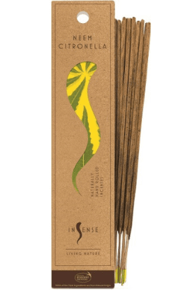 Incenso Neem e Citronella - Confezione da 2 Pezzi - Repellente Naturale per Insetti