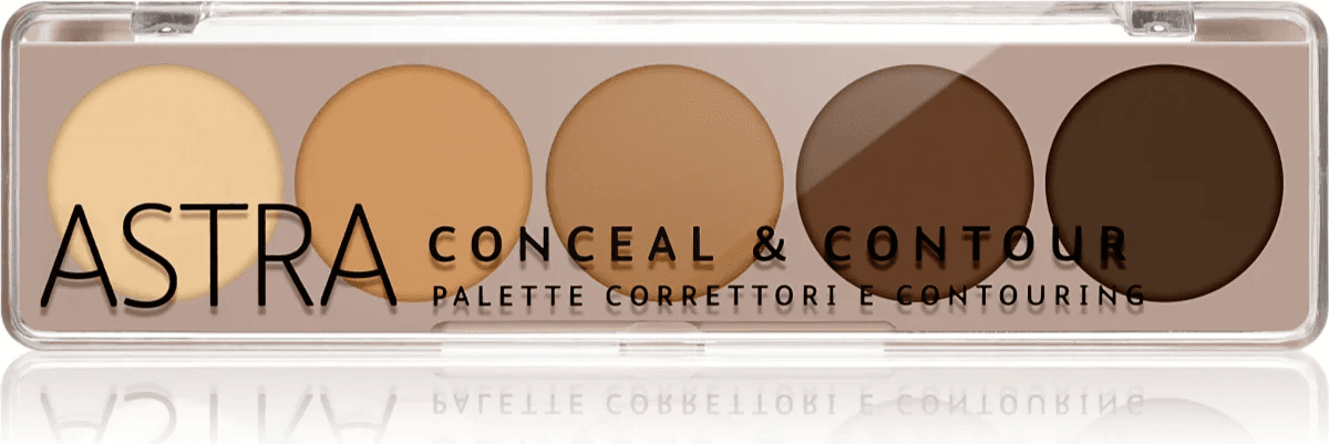 Palette Correttori e Contouring Professionale - Conceal & Contour Palette di Astra - Kit Trucco Viso Perfetto